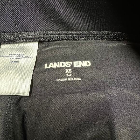Lands End Womens Solid Black Base Layer Pull On Legging Pants Stretch Size XS - Picture 7 of 8